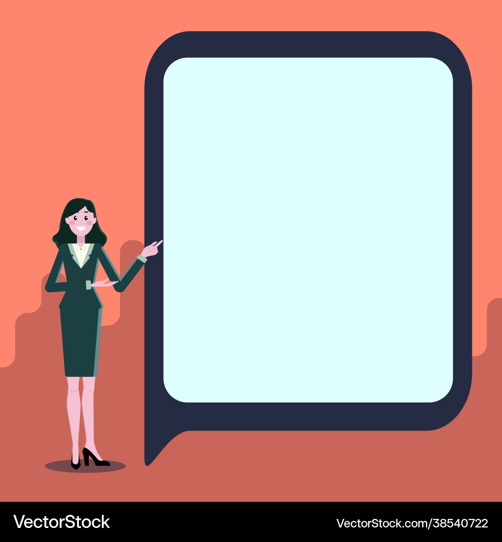 Displaying important informations presentation Vector Image