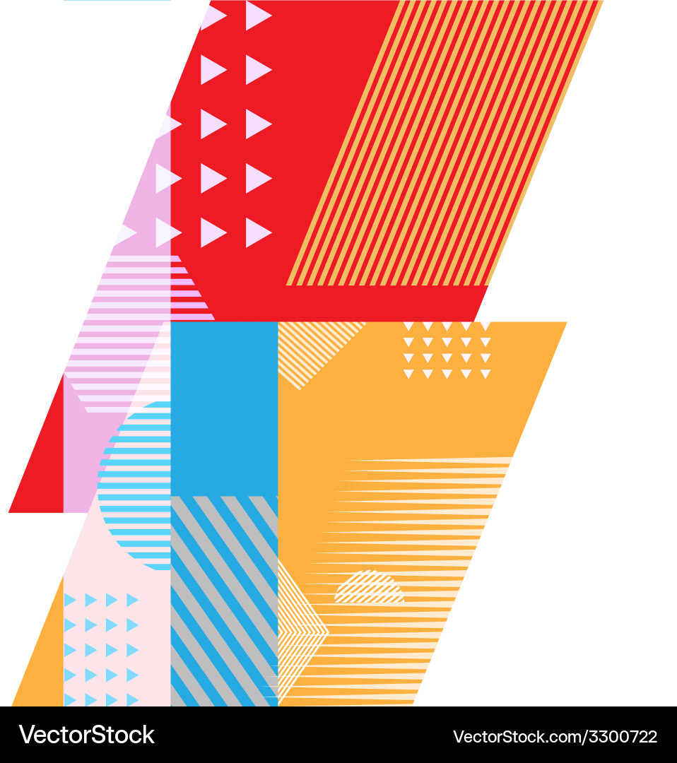 Dynamic Geometric Pattern vector image