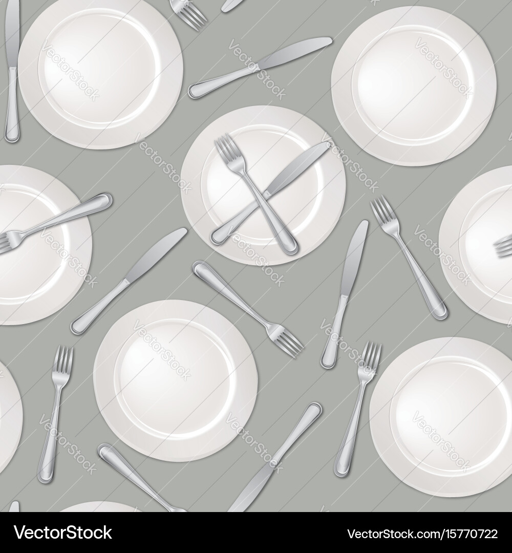 Elegant Table Setting Pattern vector image