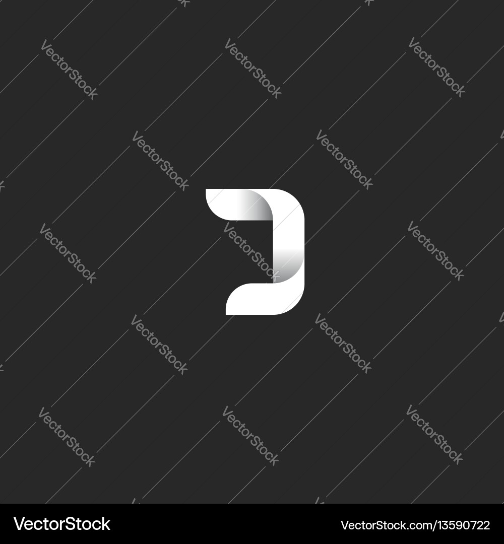 J Buchstaben Gradienten-Logo Monogramm schwarz und weiß J Buchstaben Gradienten-Logo Monogramm schwarz und weiß vektorbild