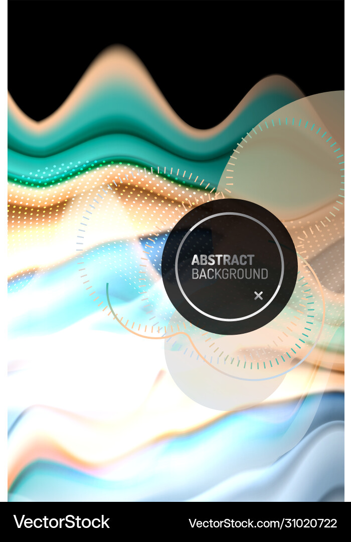 Liquid gradients abstract background color wave Vector Image