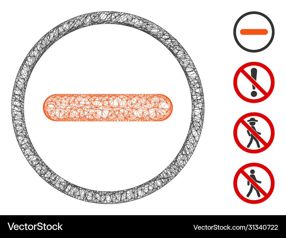Restricted web mesh Restricted web mesh vector image