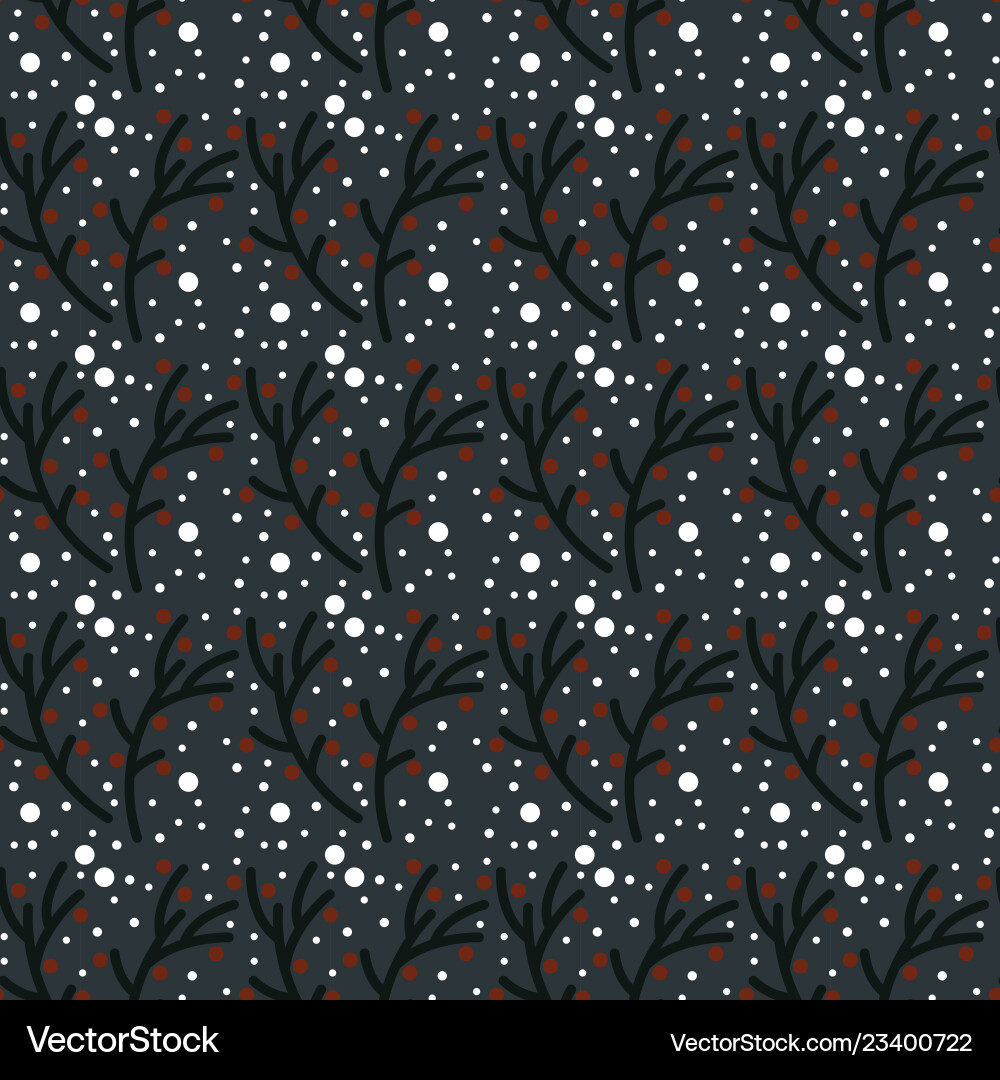 Seamless pattern with branches Seamless pattern with branches vector image