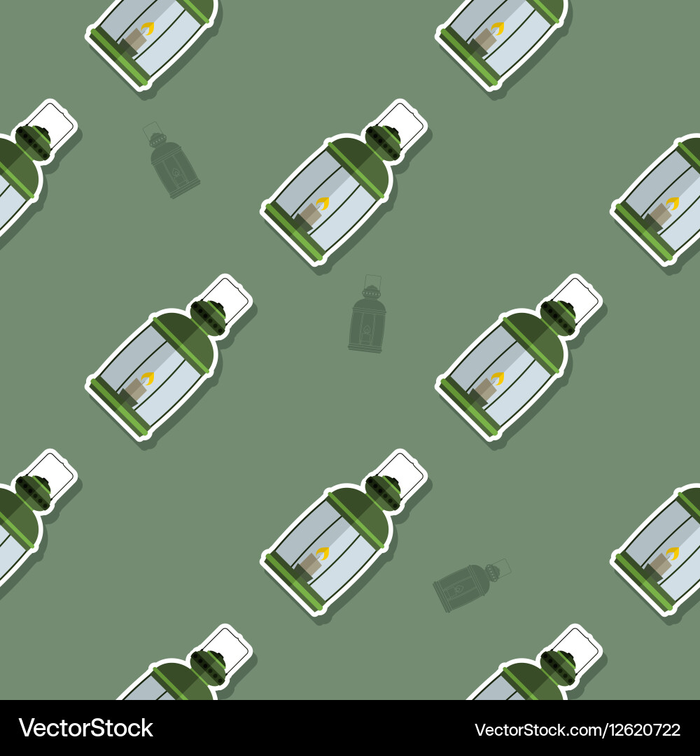 Seamless pattern with lanterns vector image