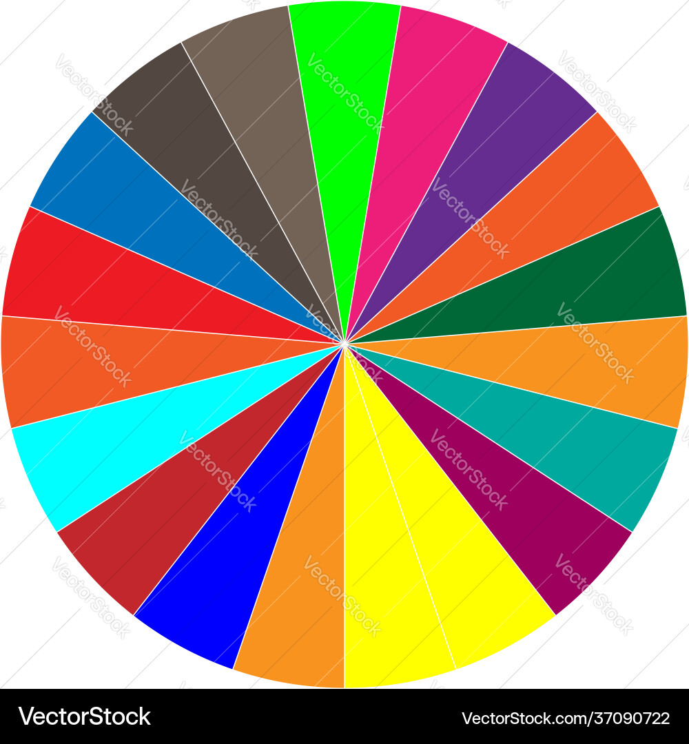 Segmented circle pie graph chart infographics Segmented circle pie graph chart infographics vector image