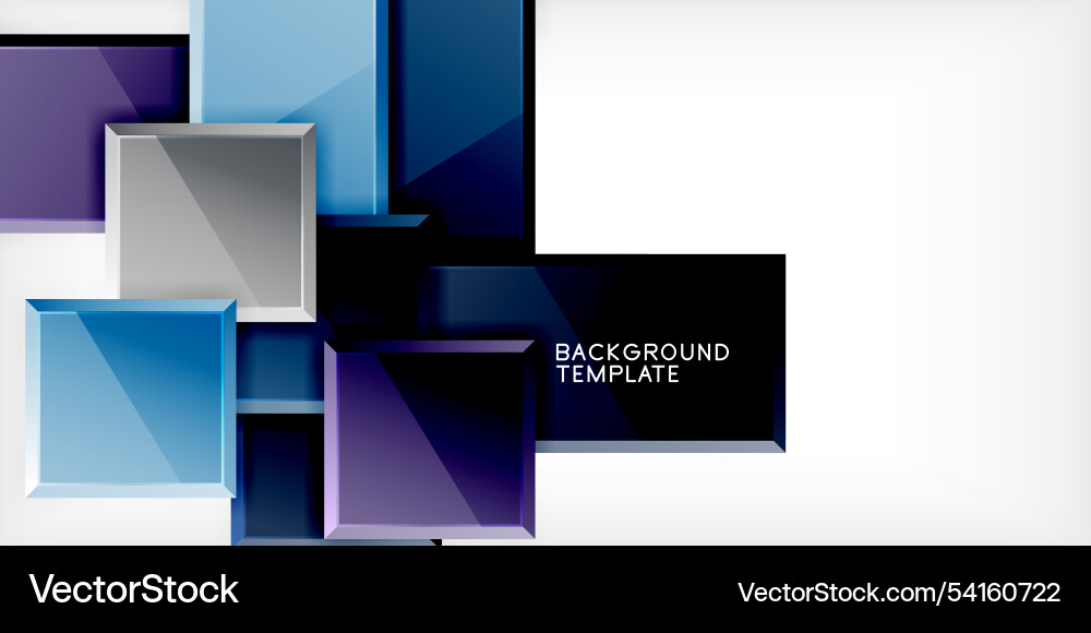 Square shape color abstract geometry Vector Image