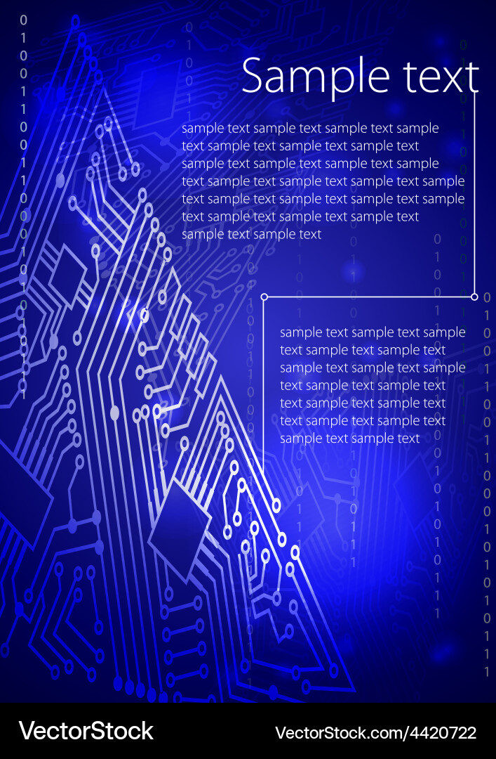 Tech Circuit Background vector image