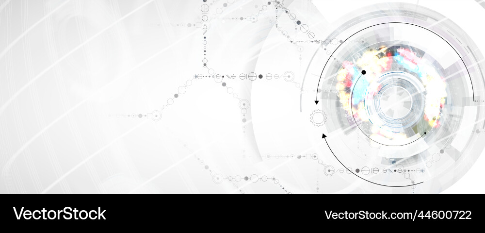 Technology data background idea of global Technology data background idea of global vector image