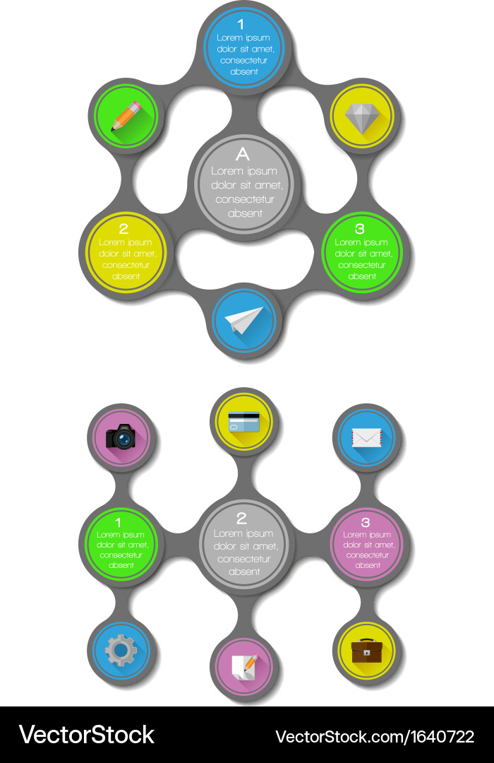 Ui infographics and web elements Vector Image