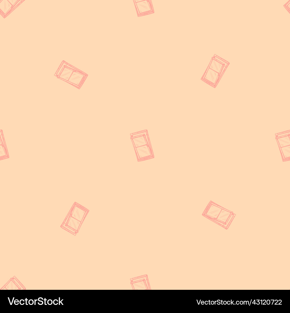 Windows lean forward engraved seamless pattern Windows lean forward engraved seamless pattern Vector Image
