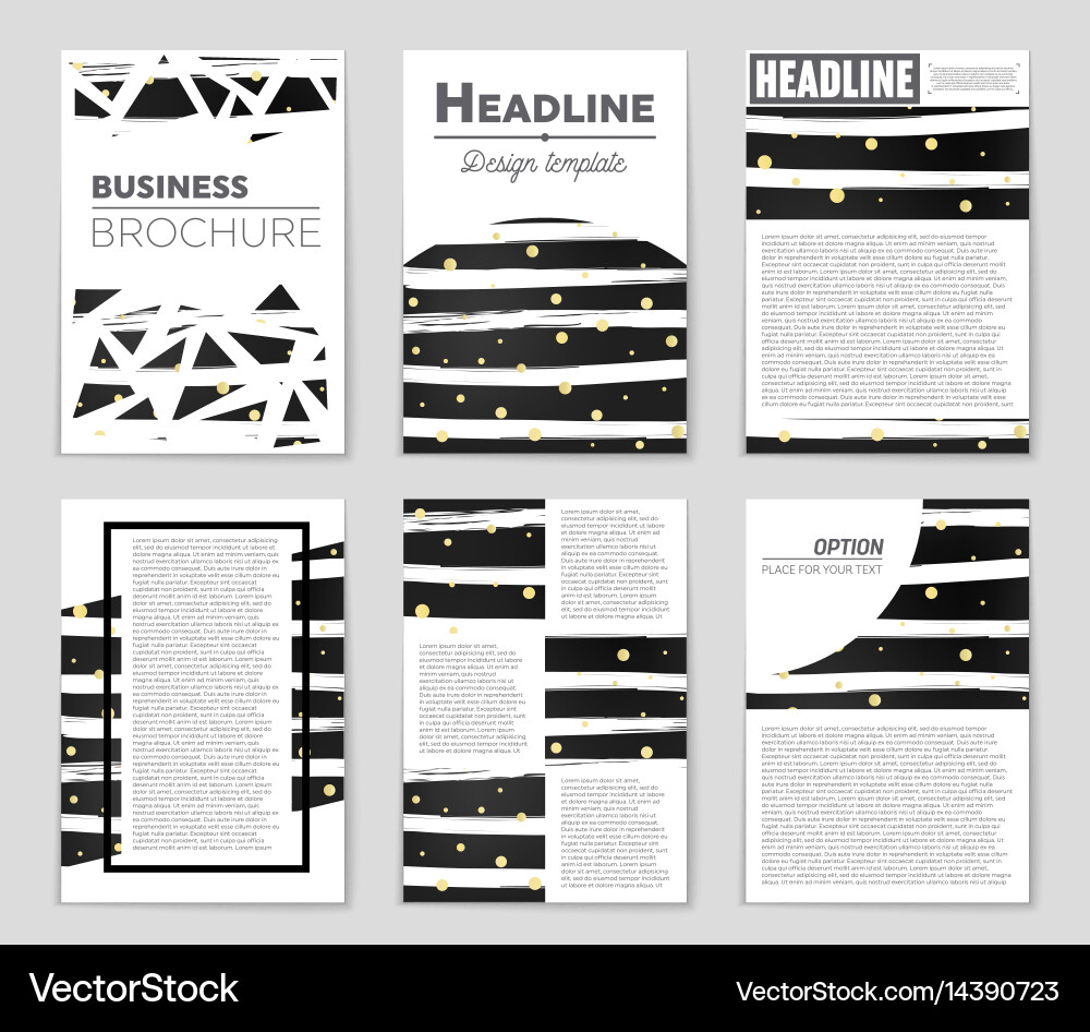 Abstract layout background set for art Vector Image