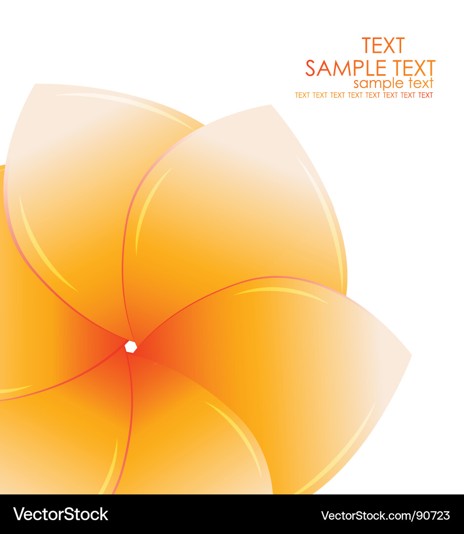 Abstract Leaf Shape Template Vector Image