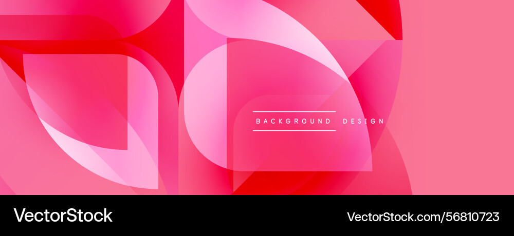 Abstract pink design overlapping shapes create Abstract pink design overlapping shapes create Vector Image