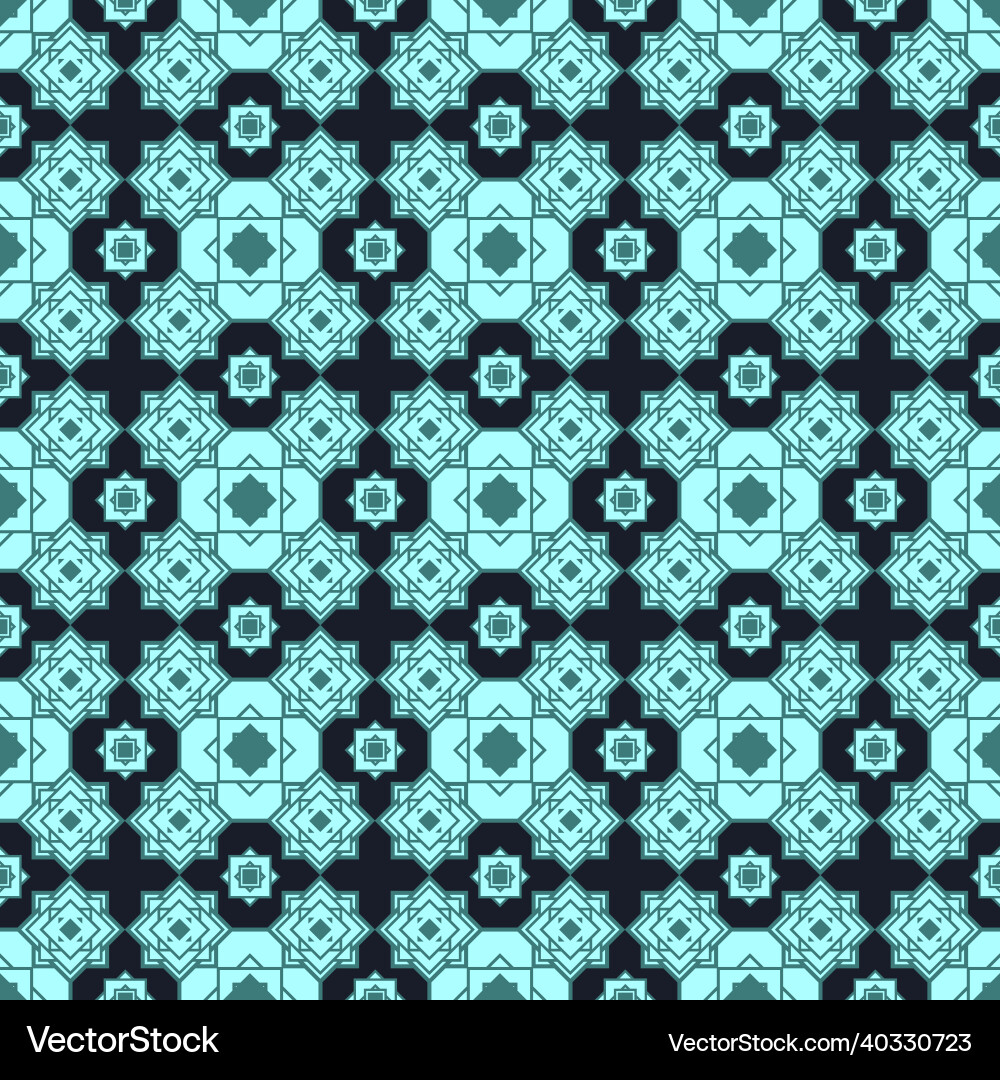 Abstract seamless pattern of different geometric vector image
