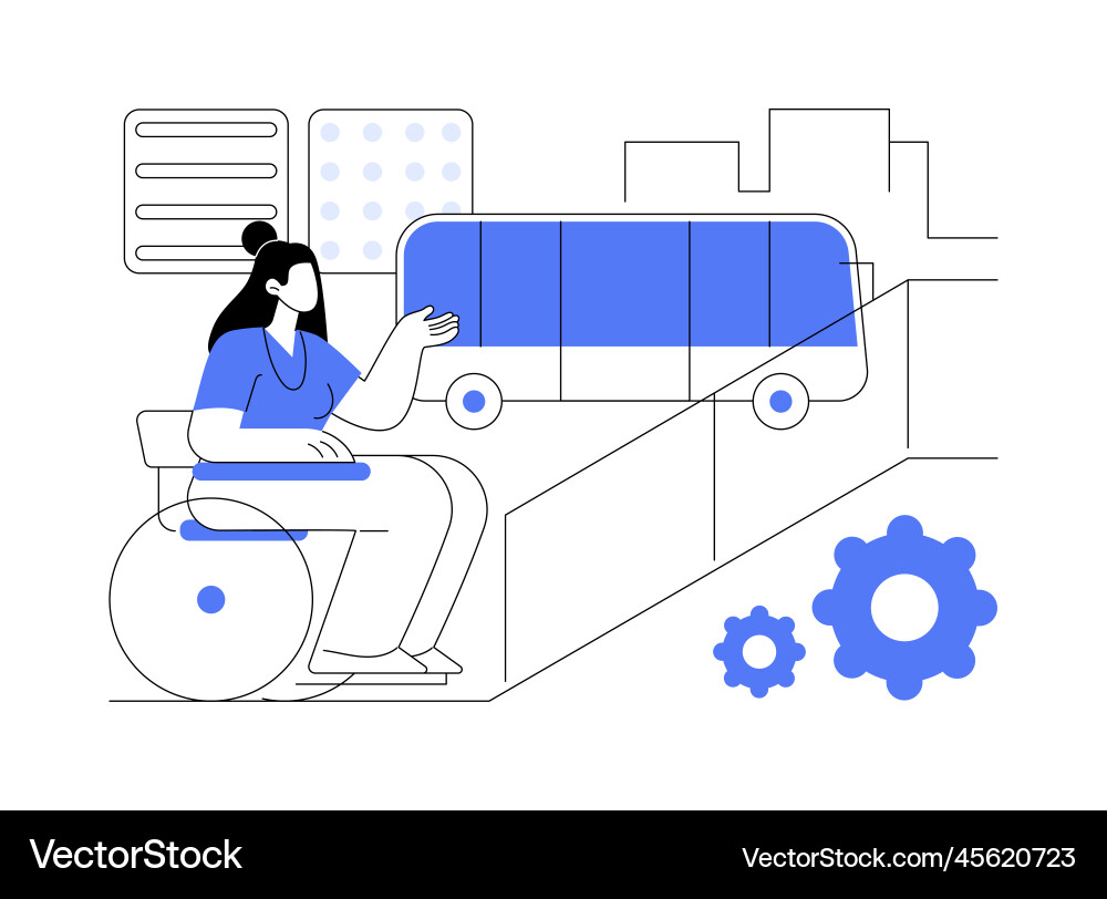 Accessible environment design abstract concept Vector Image