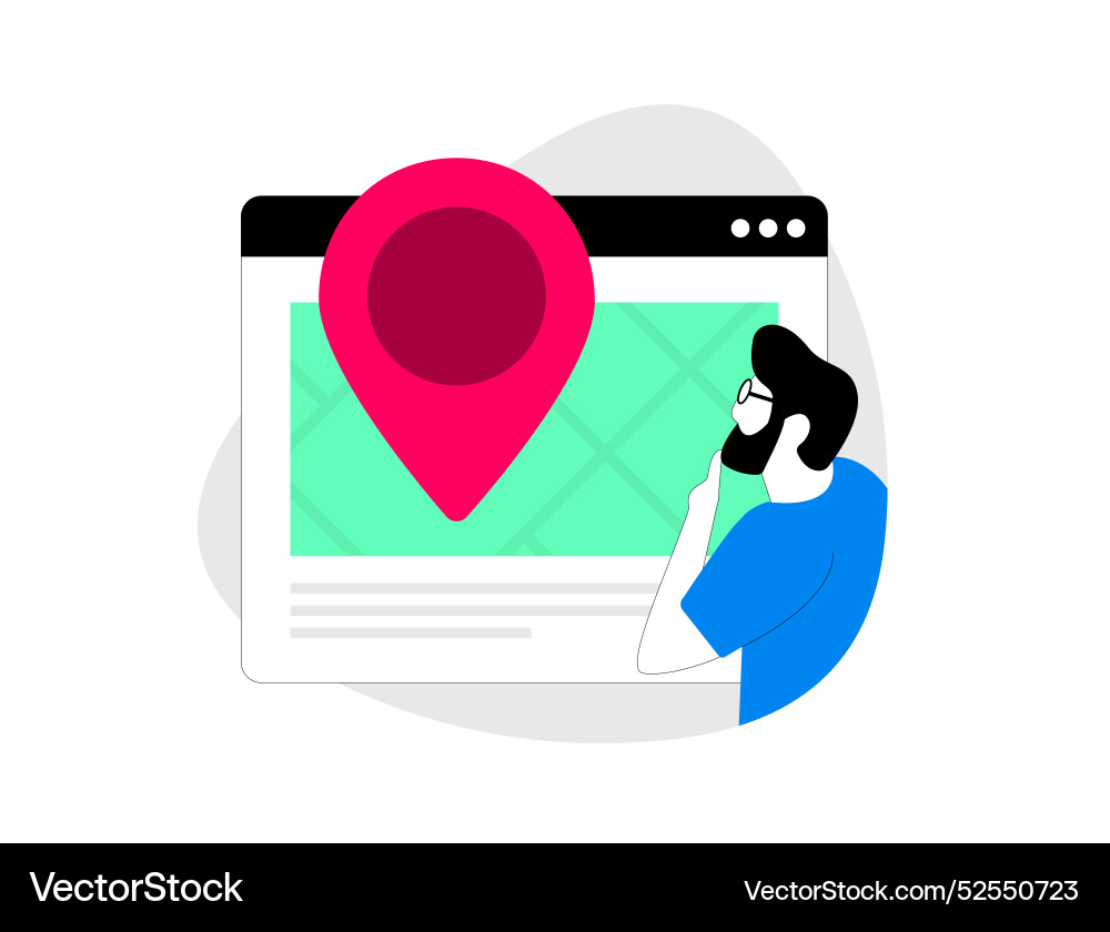 Browser Geolokation und Geocodierung mit Kunden Browser Geolokation und Geocodierung mit Kunden vektorbild