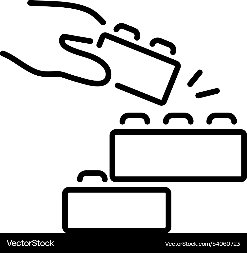 Colorful Building Blocks Set Vector Image