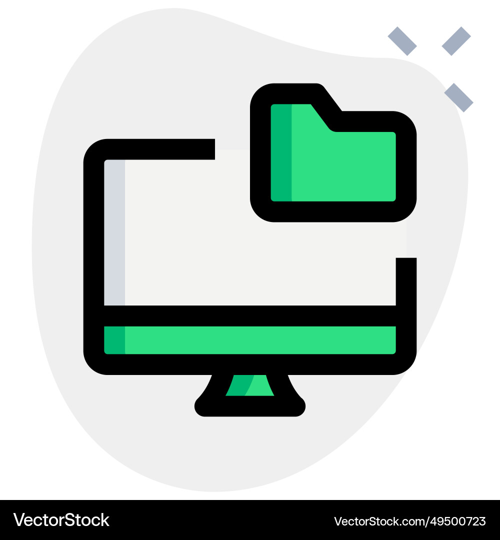 Digital folder for organizing and storing files vector image