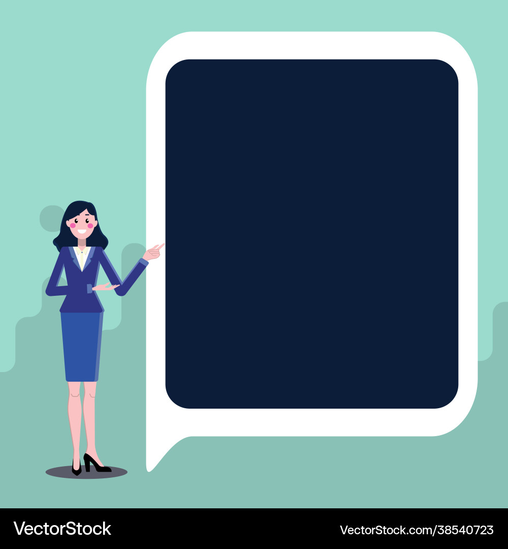 Displaying important informations presentation Vector Image