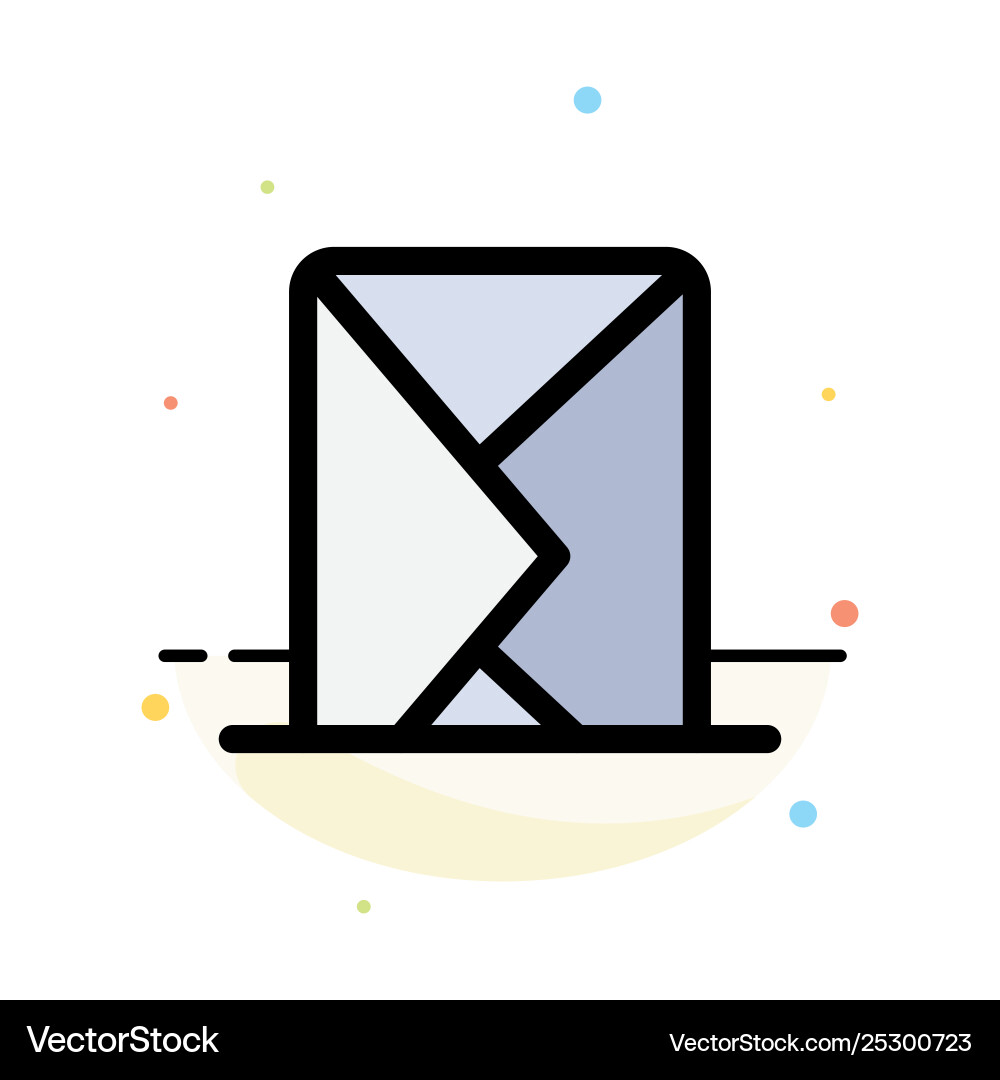 Email envelope mail message sent abstract flat Email envelope mail message sent abstract flat vector image