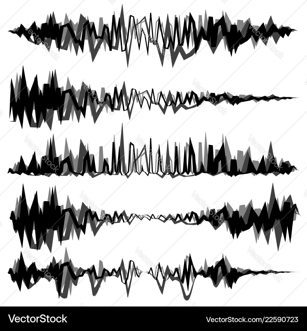 Equalizer eq lines in zig-zag irregular Equalizer eq lines in zig-zag irregular vector image