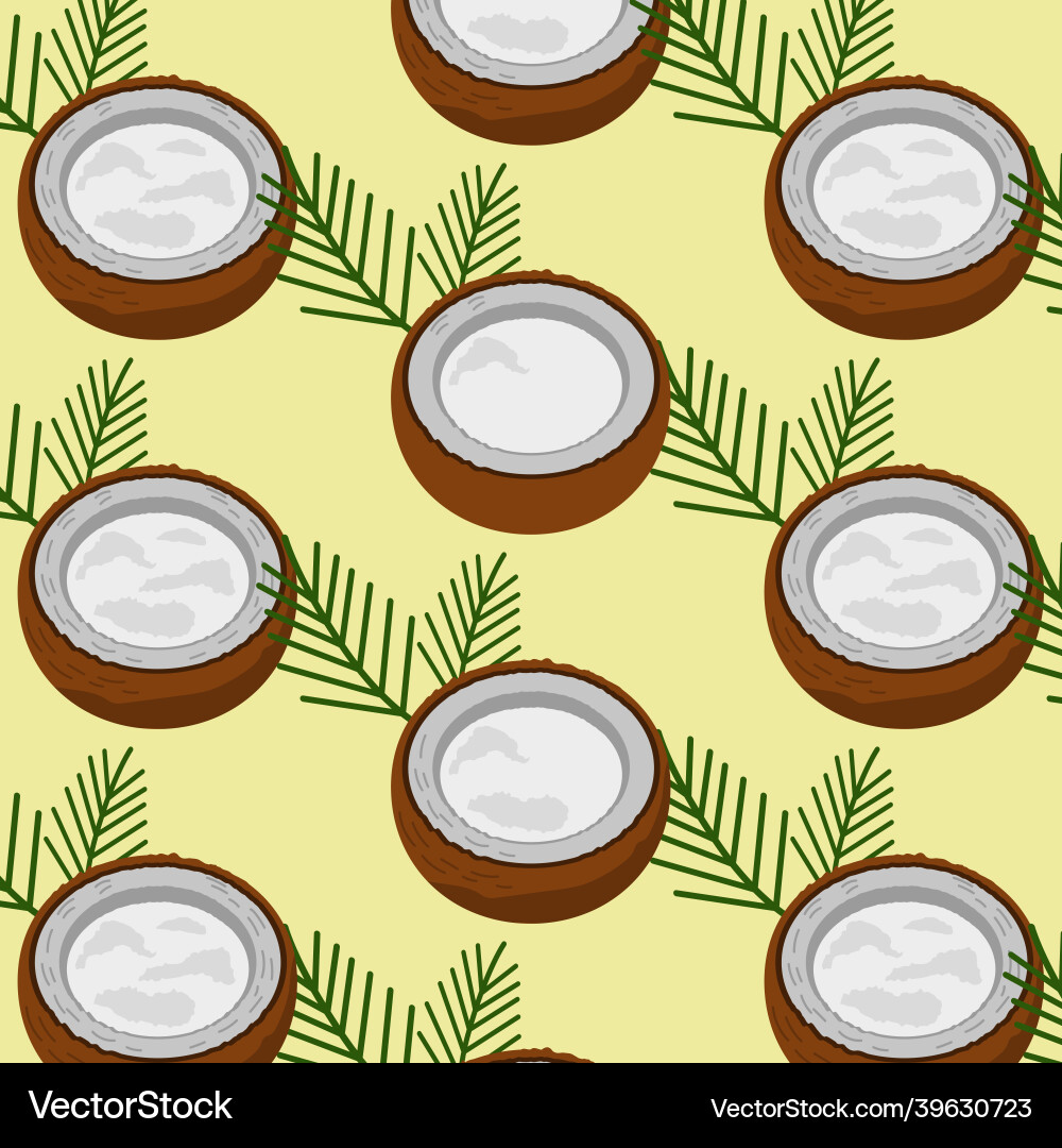 Pattern web coconut background texture vector image