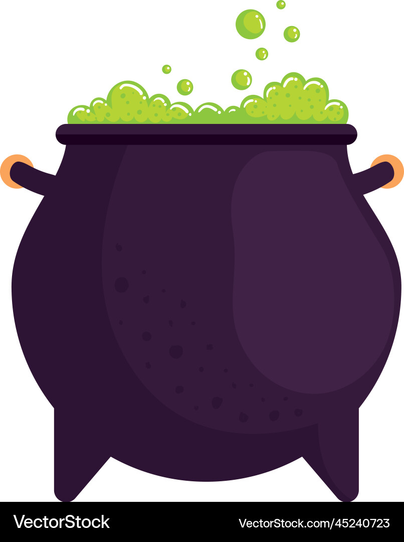 Witch cauldron with potion – Royalty-Free Vector | VectorStock, image size:806x1080