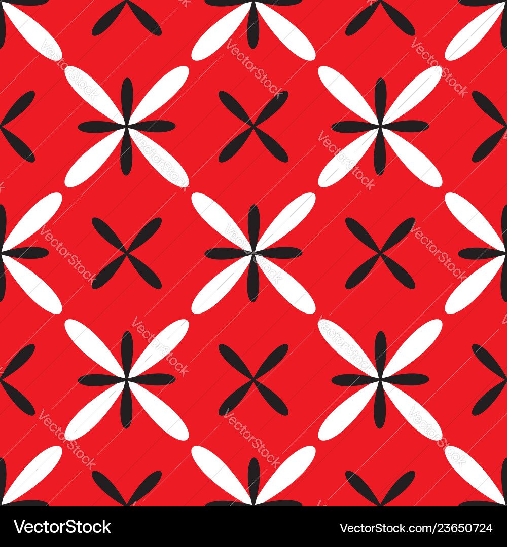 Abstract Grid Pattern - Red & White vector image