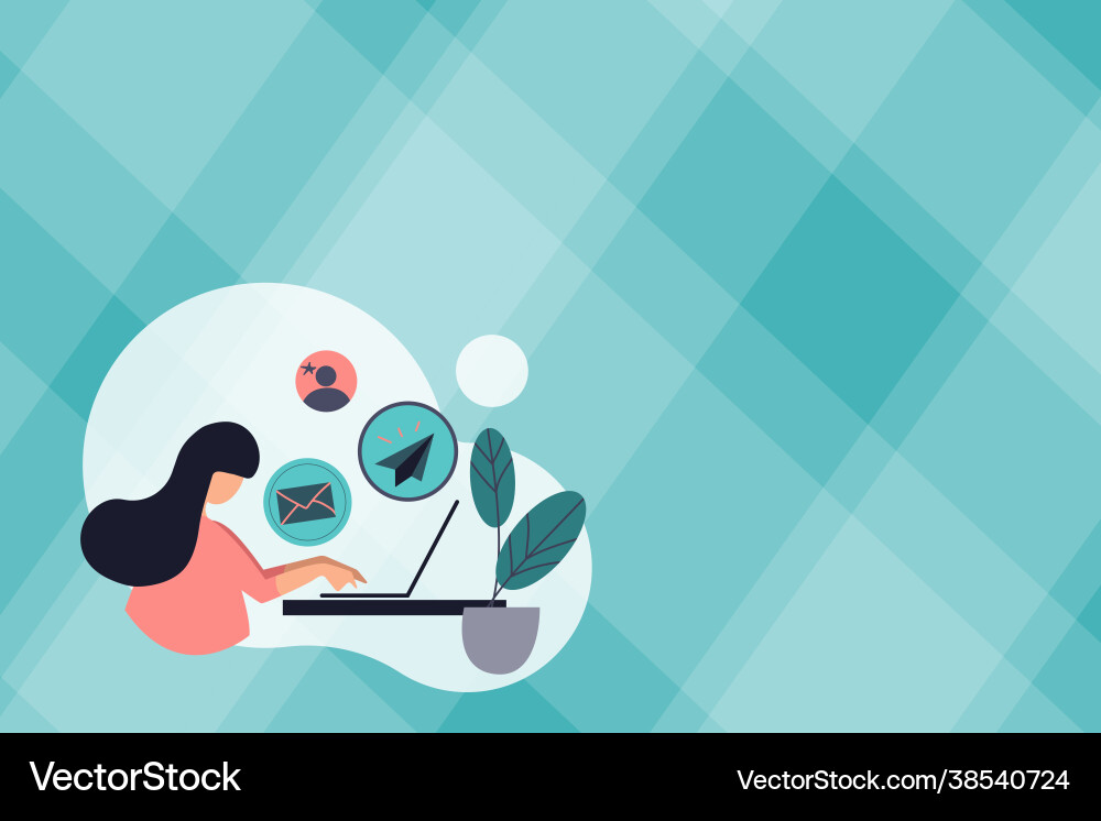 Abstract internet browsing sending emails remote Abstract internet browsing sending emails remote vector image