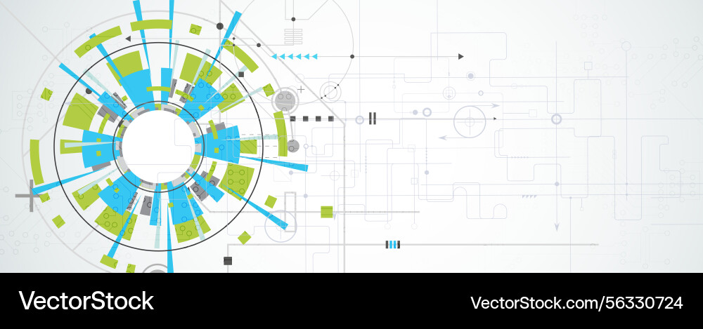 Abstract structure circuit board technology Abstract structure circuit board technology Vector Image
