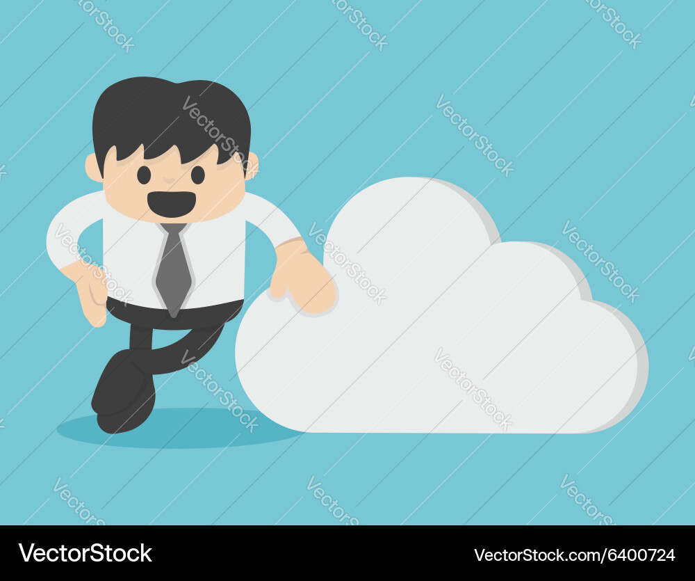 Cloud Computing Business Concept Vector Image