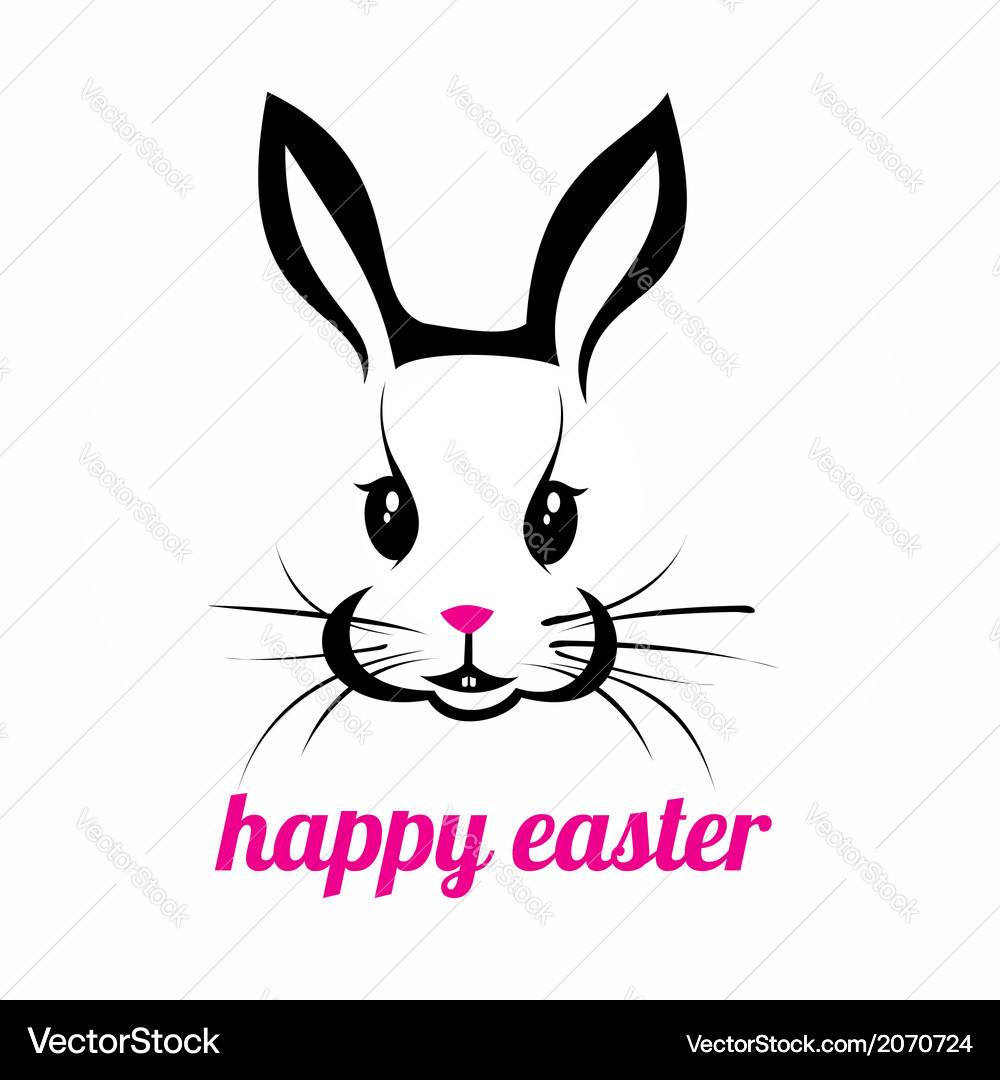 Cute Easter Bunny Royalty Free Vector Image - VectorStock