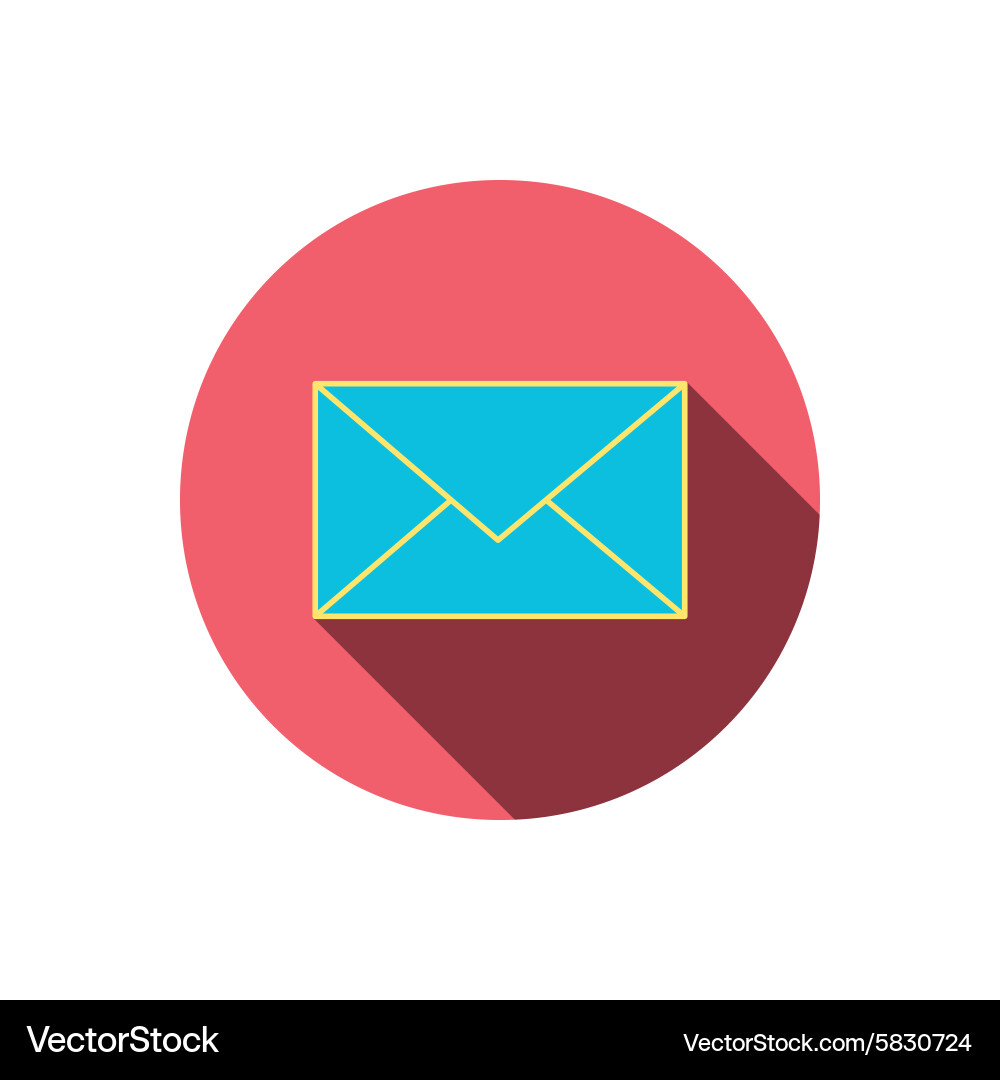 Envelope mail icon email message sign Royalty Free Vector