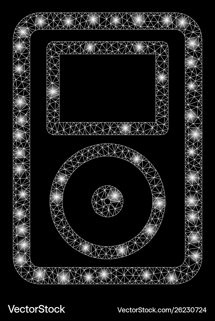 Flare mesh network portable media player Flare mesh network portable media player vector image