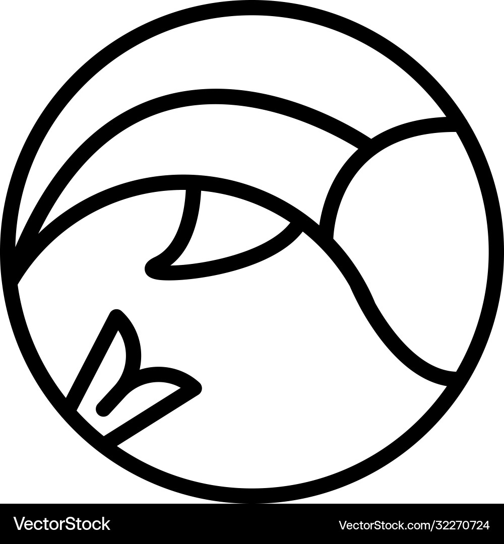 Flat line icon Flat line icon Vector Image