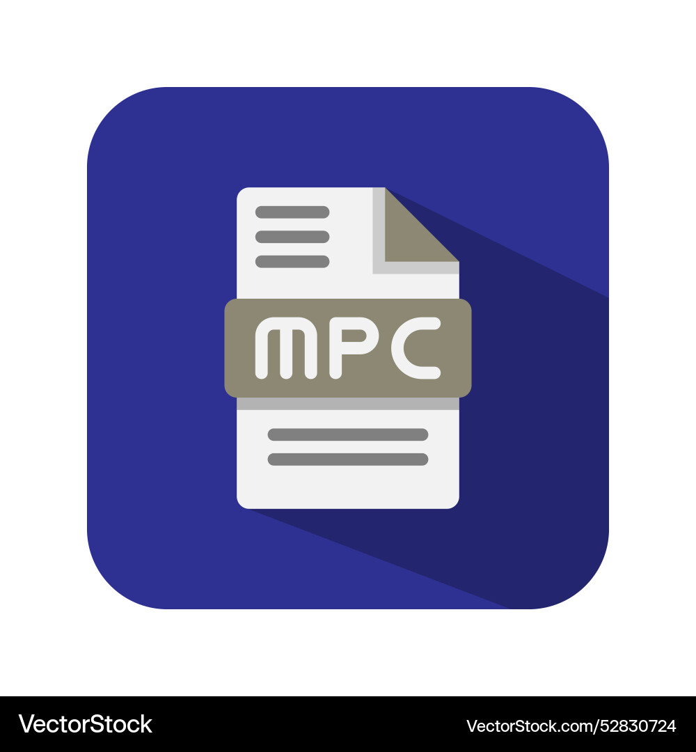 Mpc audio file flat icons extension files Mpc audio file flat icons extension files vector image