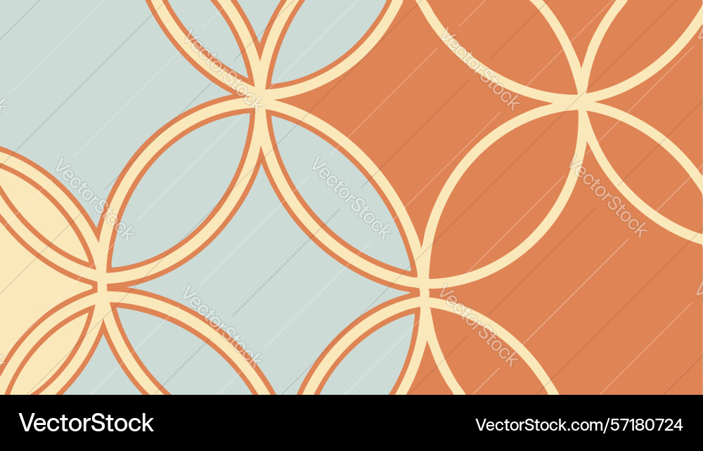Seamless abstract circular geometric pattern vector image