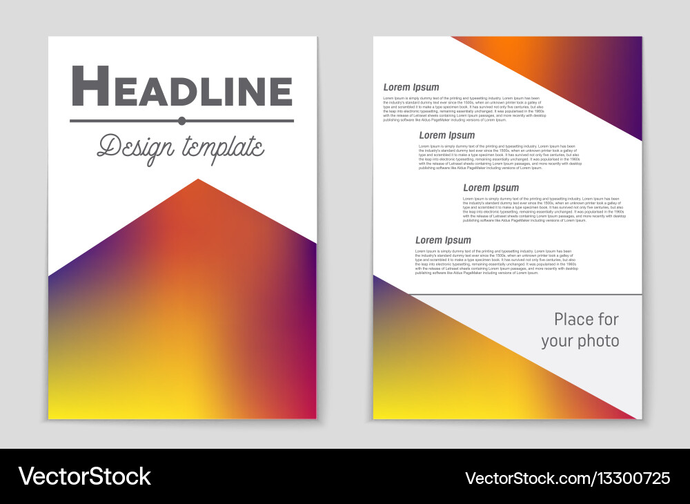 Abstract layout background set for art Vector Image