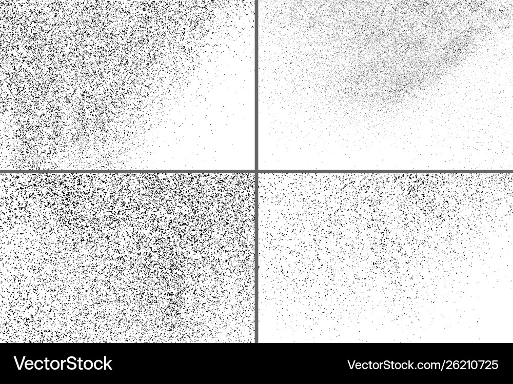 Dark noise granules set design elements Dark noise granules set design elements vector image