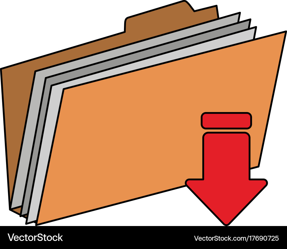 File folder icon image vector image