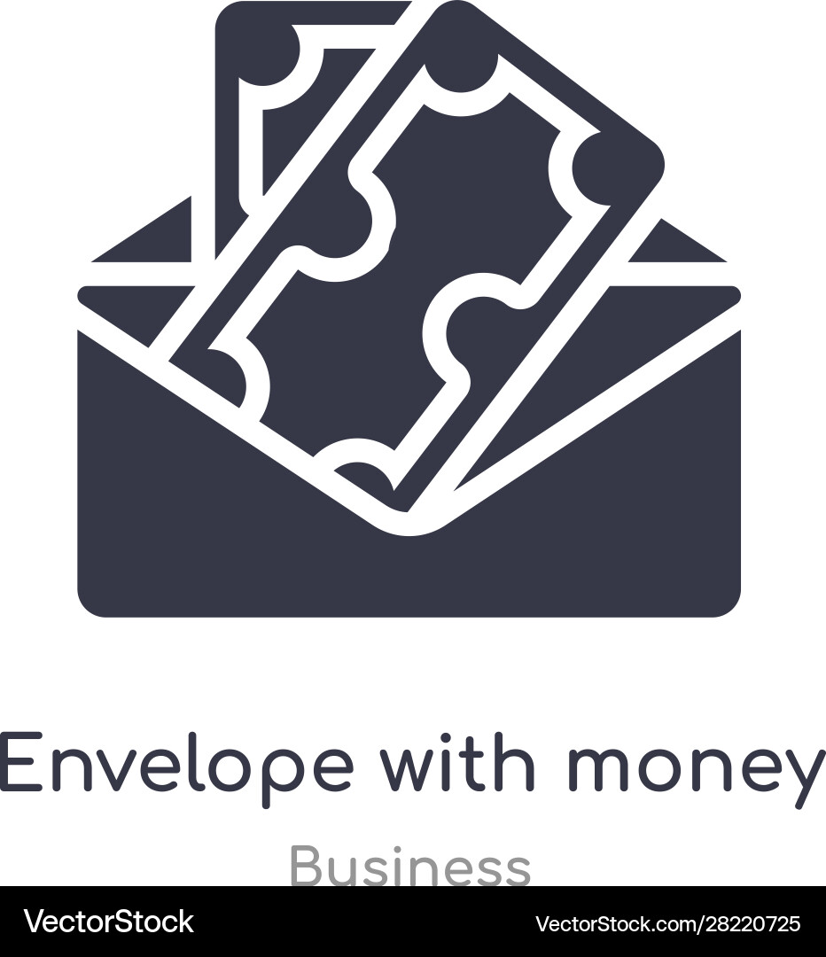Geld-Umschlag-Symbol Vektorbild