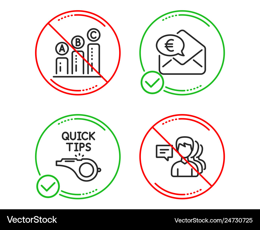 Graph chart tutorials and euro money icons set vector image