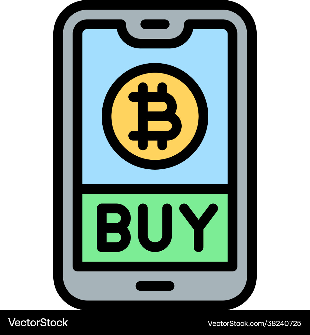 Mobile payment icon cryptocurrency related – Royalty-Free Vector |  VectorStock