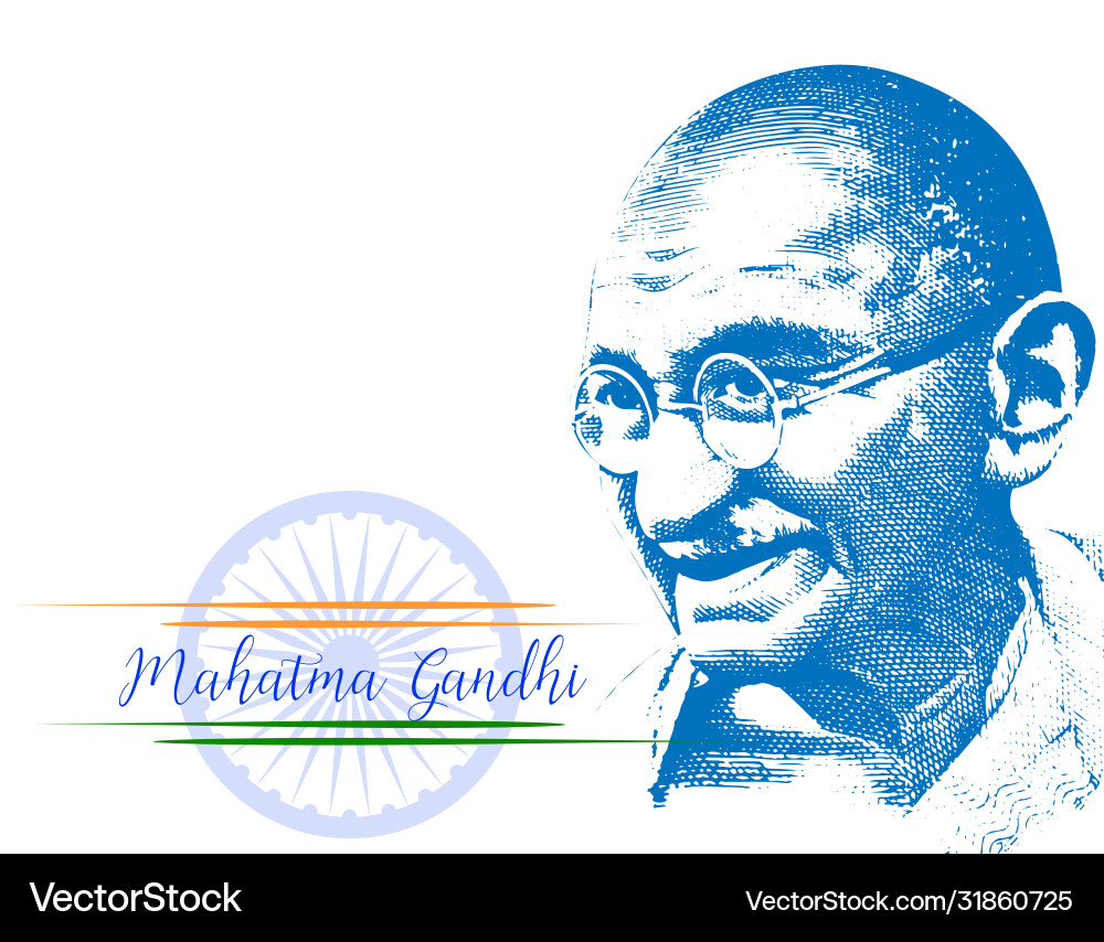 Mohandas karamchand gandhi or mahatma who Mohandas karamchand gandhi or mahatma who vector image