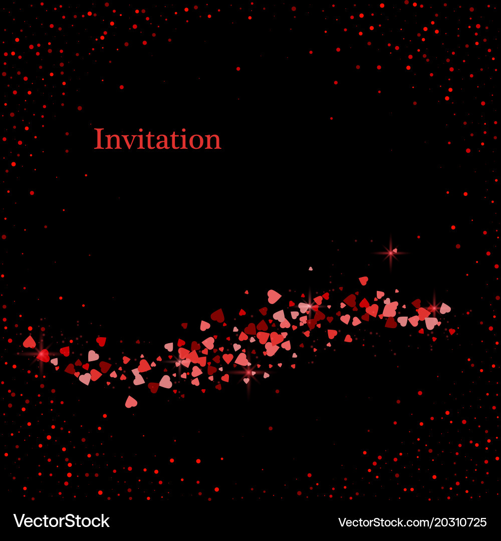 Red hot color light background curve line vector image