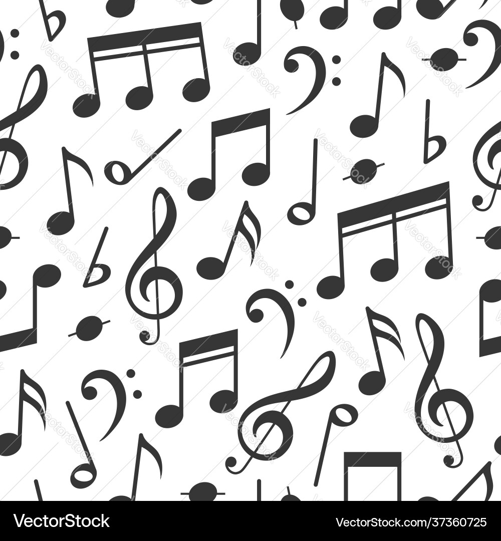Seamless pattern with music notes Seamless pattern with music notes vector image