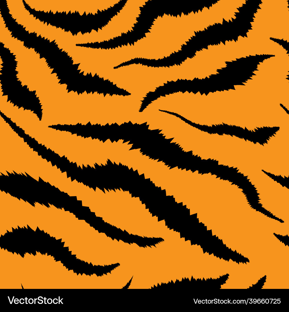 Seamless pattern with tiger print Vector Image