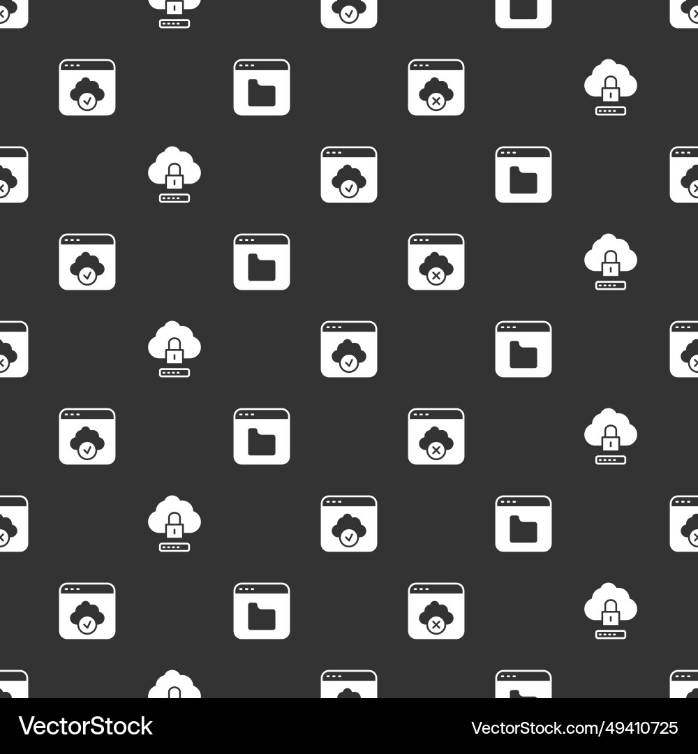 Set failed access cloud storage computing Set failed access cloud storage computing vector image