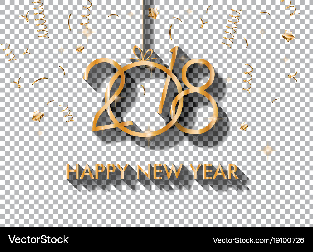 2018 happy new year design for your seasonal Vector Image