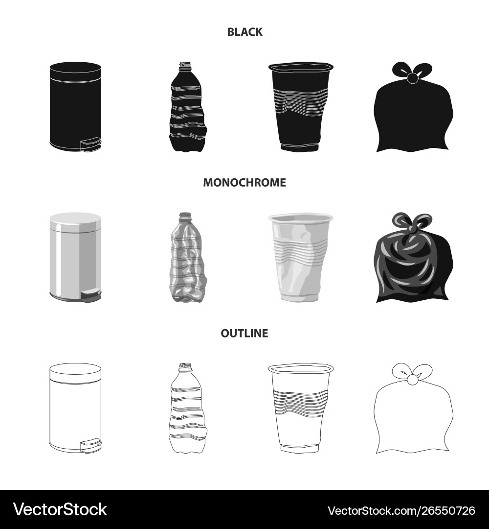 Design refuse and junk symbol vector image